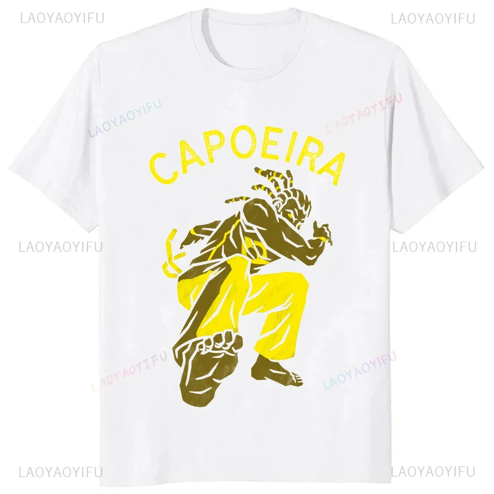 Capoeira Brazilian Graphic T-Shirt – Unleash Your Inner Warrior in Style by Creative Vault Marketplace