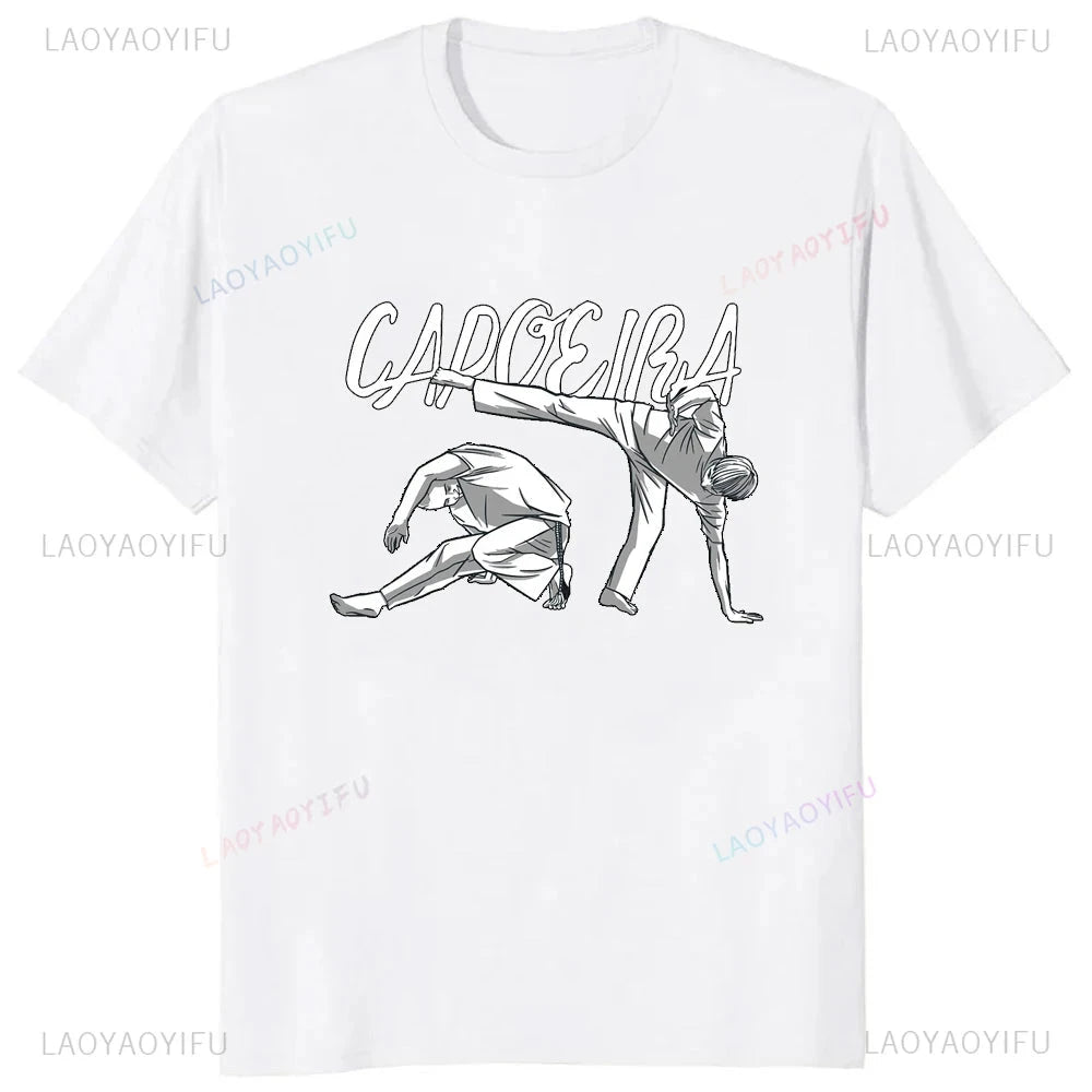 Capoeira Brazilian Graphic T-Shirt – Unleash Your Inner Warrior in Style by Creative Vault Marketplace