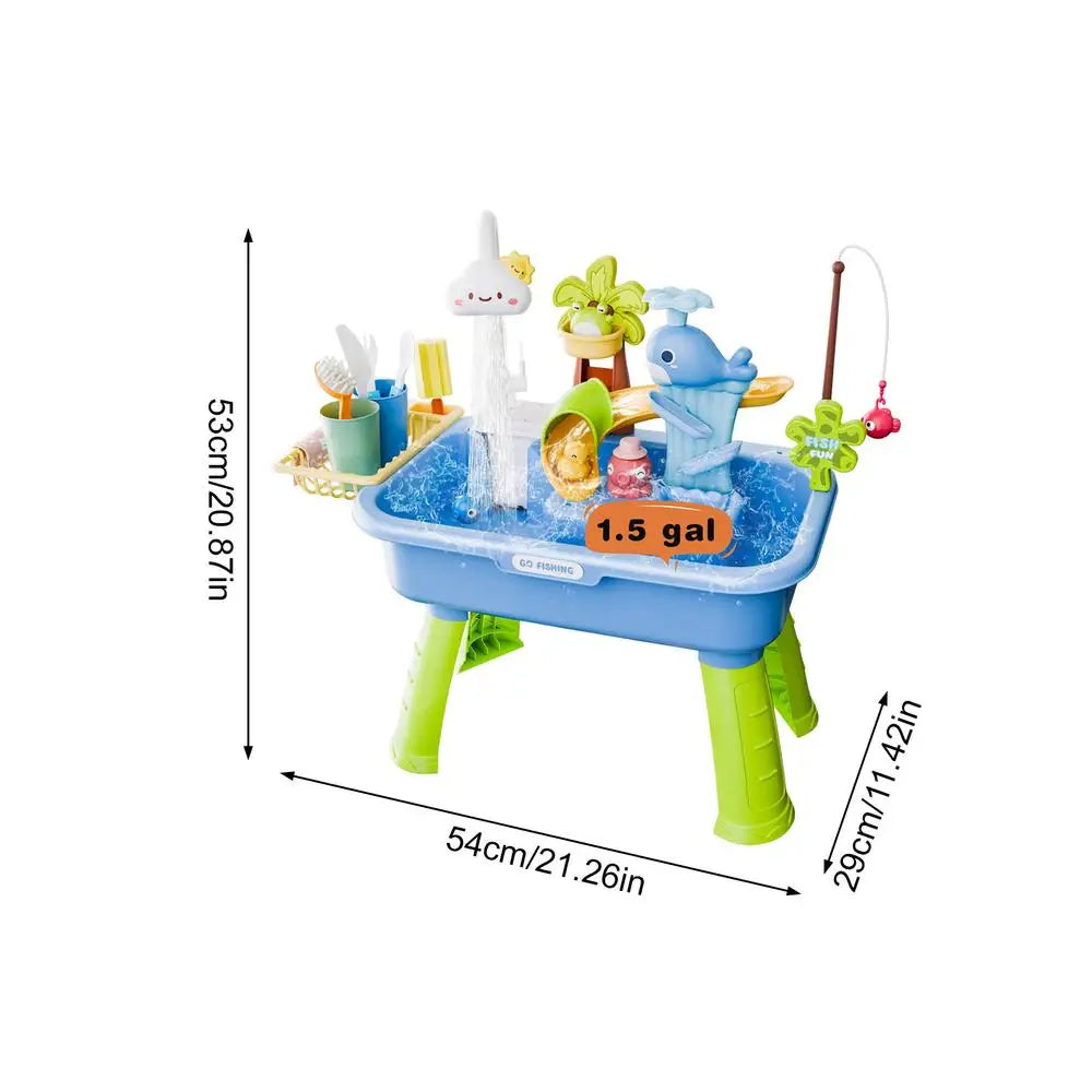 Children Kitchen Toys Electric Fun Waters Play Water Wash Basin Fishing Dishwashing Home Role-playing Baby Early Education Toys by Creative Vault Marketplace
