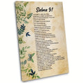 1pc Canvas Poster Religion Art, Psalm 91 Wall Art Spanish Verses No Frame Christian Bible Verses Wall Decor Inspirational Quotes by Creative Vault Marketplace