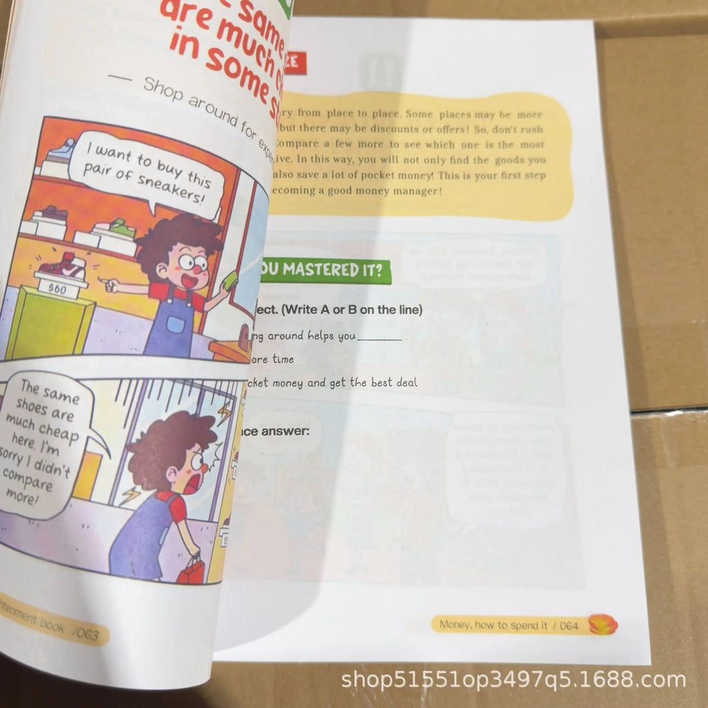 Children's Financial Intelligence Knowledge Book - Financial Thinking Cultivation Comic Version with insights for Young Learners by Creative Vault Marketplace