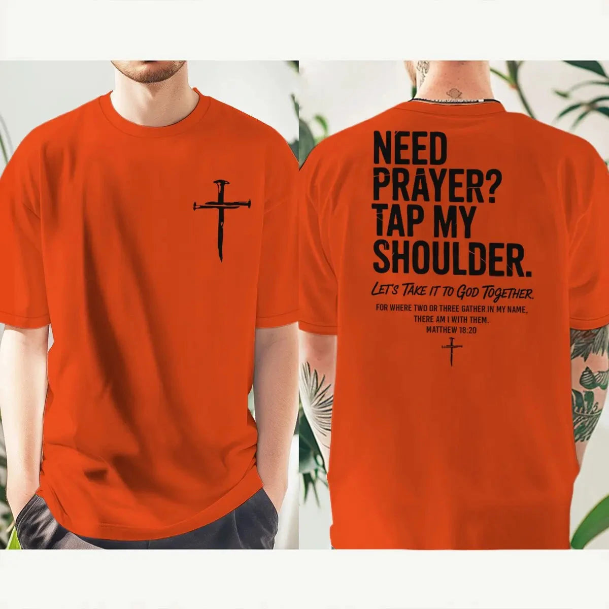 Need Prayer? Christian Faith T-Shirt – Vintage Jesus Streetwear for Men & Women by Creative Vault Marketplace