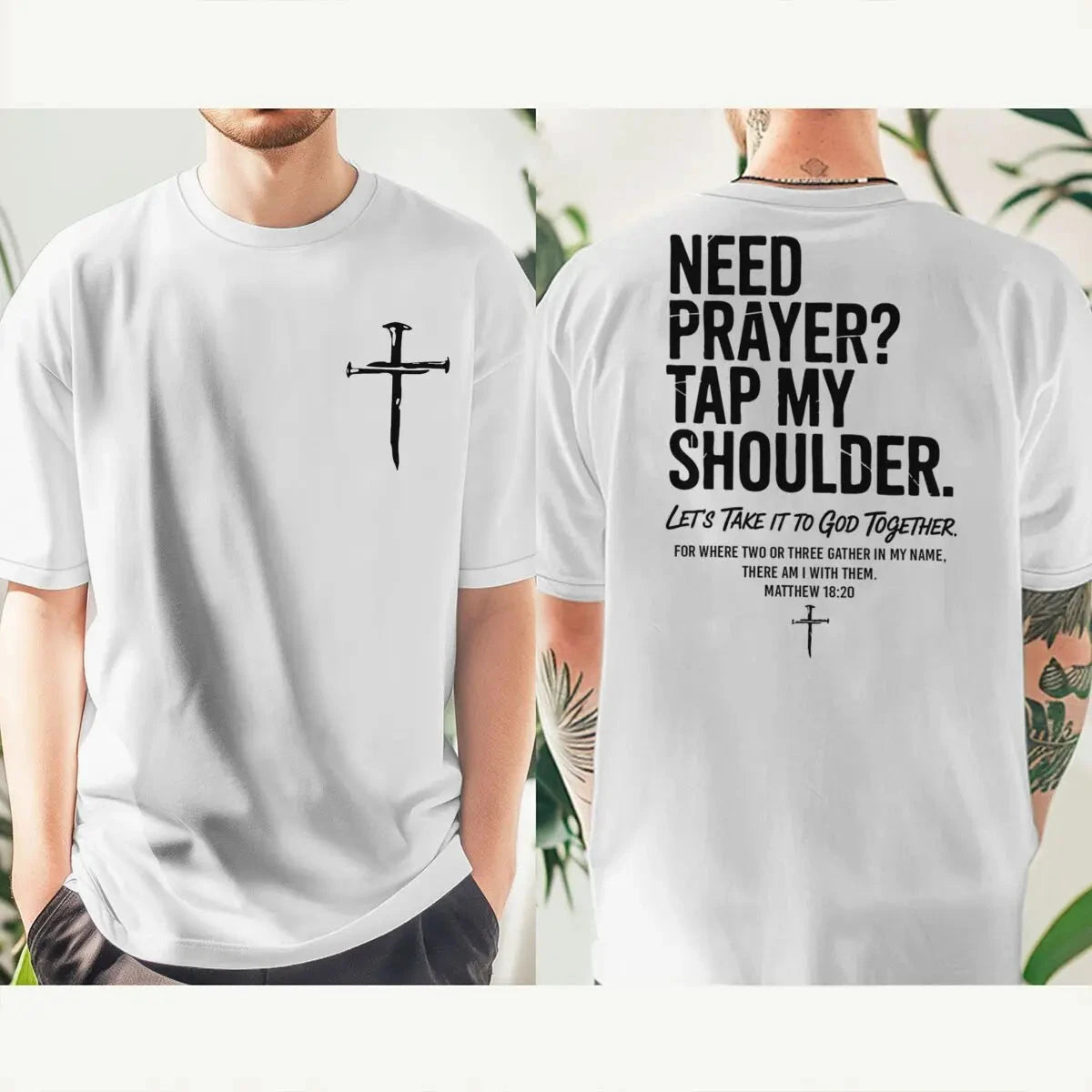 Need Prayer? Christian Faith T-Shirt – Vintage Jesus Streetwear for Men & Women by Creative Vault Marketplace