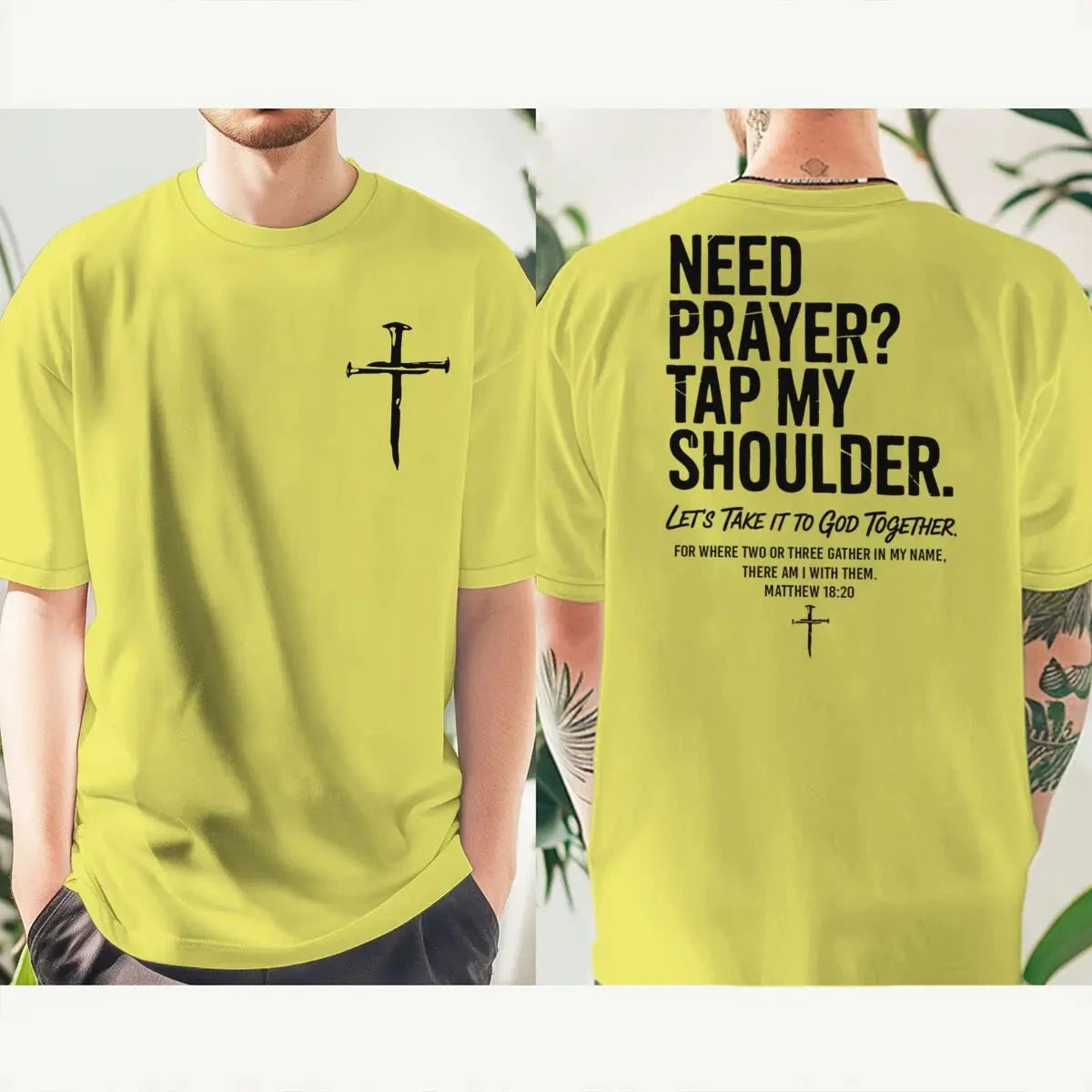 Need Prayer? Christian Faith T-Shirt – Vintage Jesus Streetwear for Men & Women by Creative Vault Marketplace