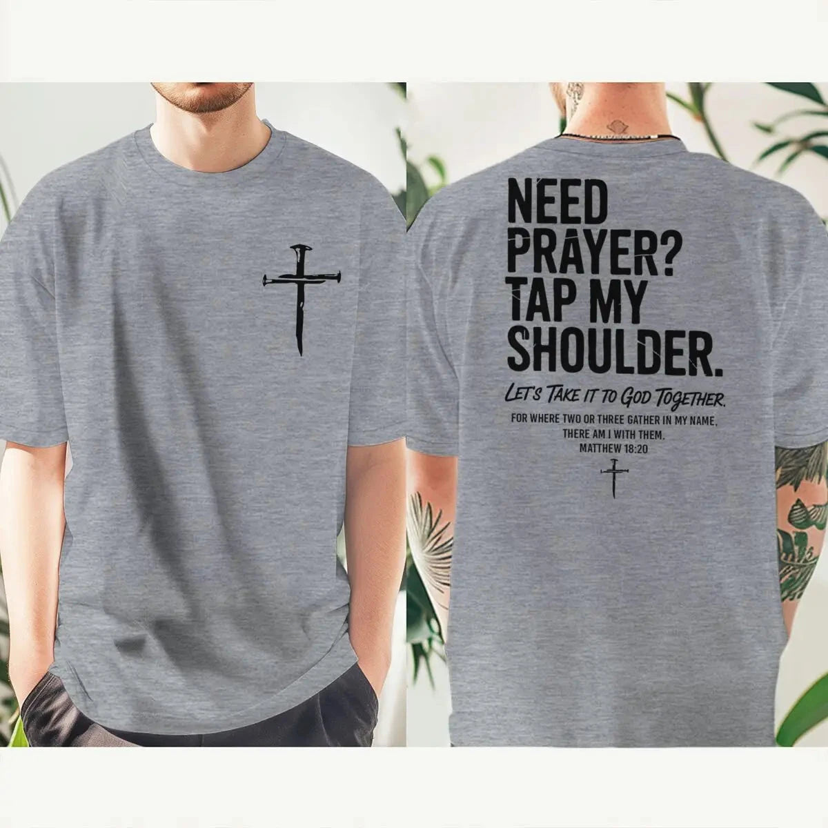 Need Prayer? Christian Faith T-Shirt – Vintage Jesus Streetwear for Men & Women by Creative Vault Marketplace