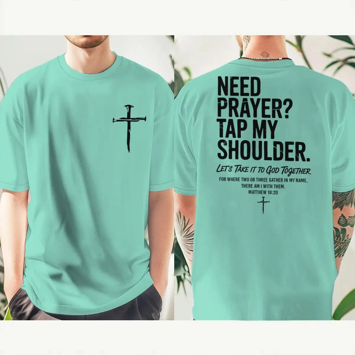 Need Prayer? Christian Faith T-Shirt – Vintage Jesus Streetwear for Men & Women by Creative Vault Marketplace