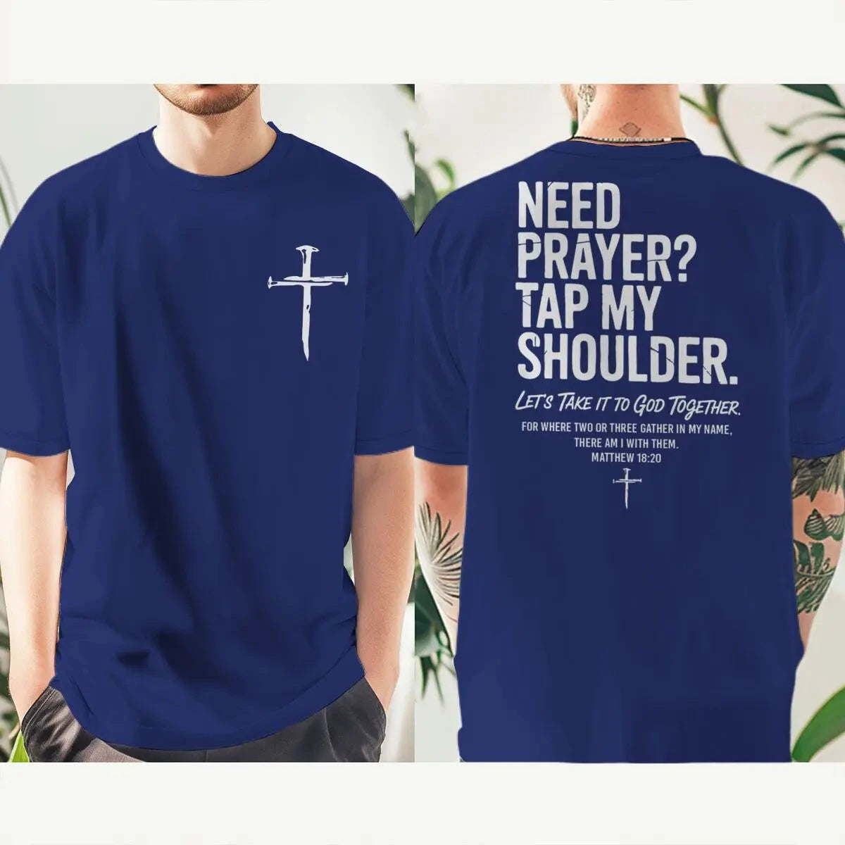 Need Prayer? Christian Faith T-Shirt – Vintage Jesus Streetwear for Men & Women by Creative Vault Marketplace