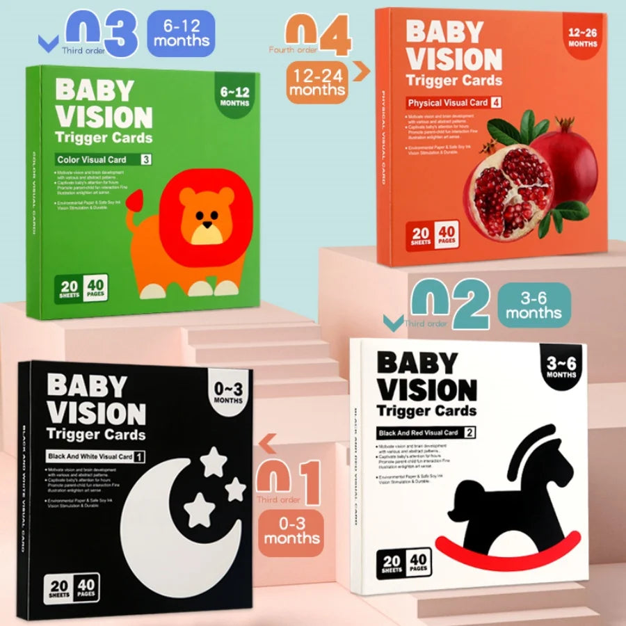 Black and red visual early education card for newborns, visual stimulation of color cognition, flashing new children's early edu by Creative Vault Marketplace