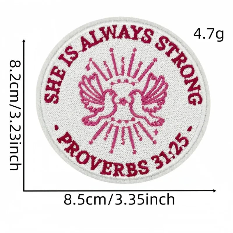 Express Your Passion with the God Faith Heart Embroidery Patch by Creative Vault Marketplace