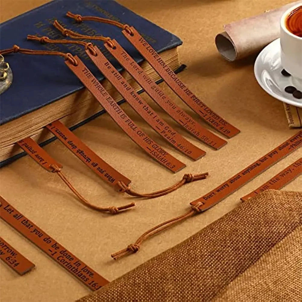 Transform Your Reading Experience with Inspirational Leather Bible Bookmarks by Creative Vault Marketplace