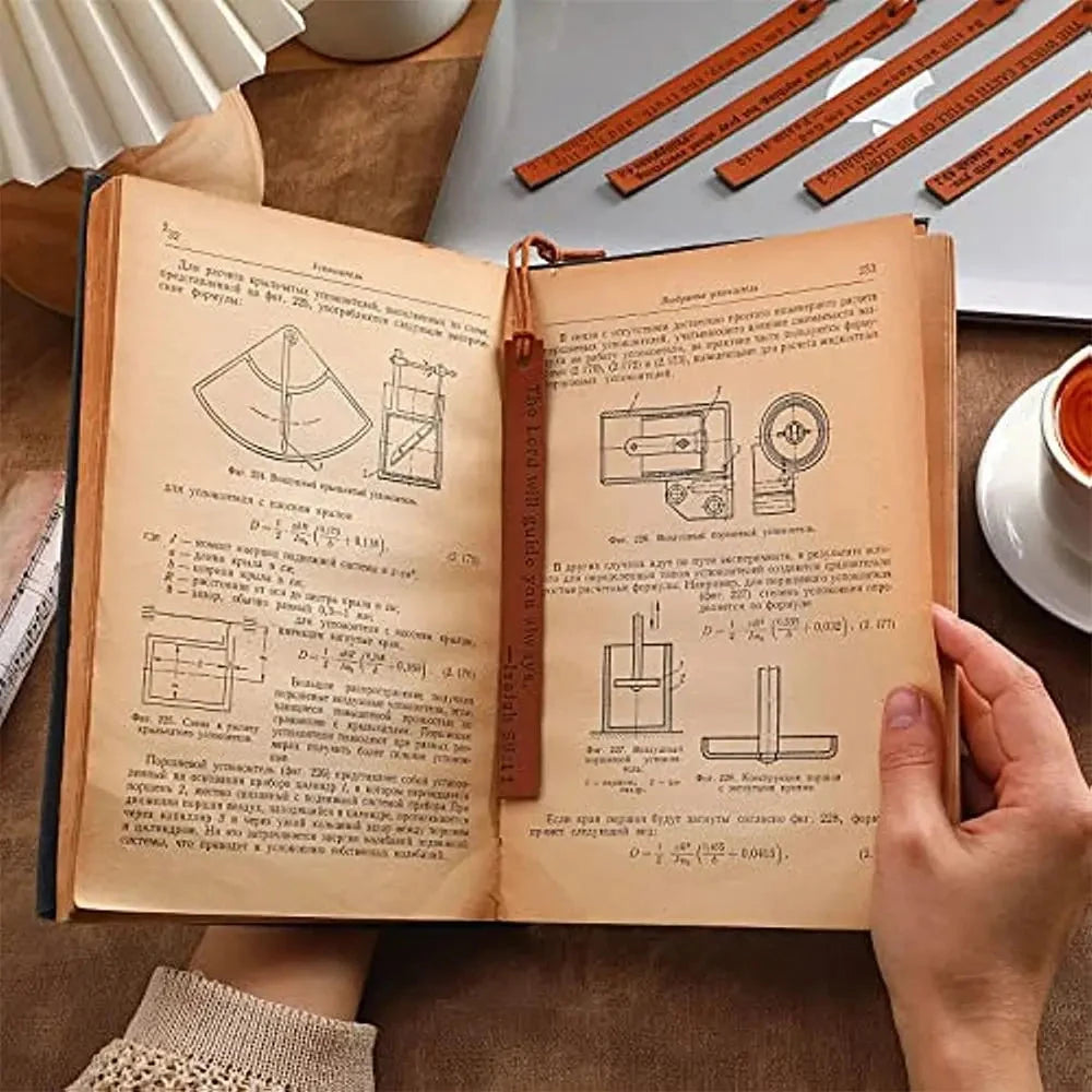 Transform Your Reading Experience with Inspirational Leather Bible Bookmarks by Creative Vault Marketplace
