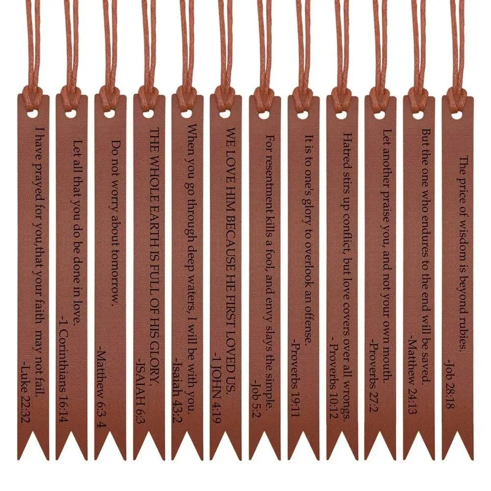 Transform Your Reading Experience with Inspirational Leather Bible Bookmarks by Creative Vault Marketplace