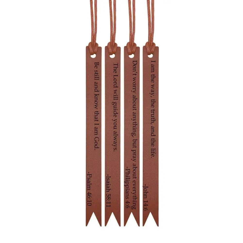Transform Your Reading Experience with Inspirational Leather Bible Bookmarks by Creative Vault Marketplace
