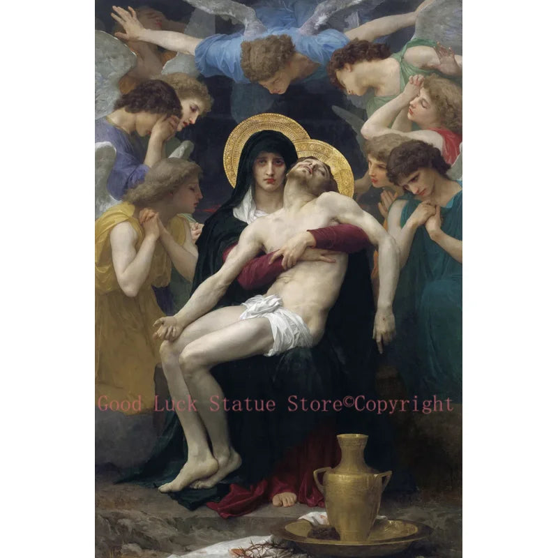 HOME church cathedral wall decor religion ART William Bouguereau suffering Jesus Christ print canvas oil painting free shipping by Creative Vault Marketplace