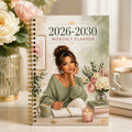 2026-2030 Monthly Planner Journal, A5 Spiral-Bound Life Organizer with Weekly & Monthly Views, Perfect for Work, School & Person by Creative Vault Marketplace