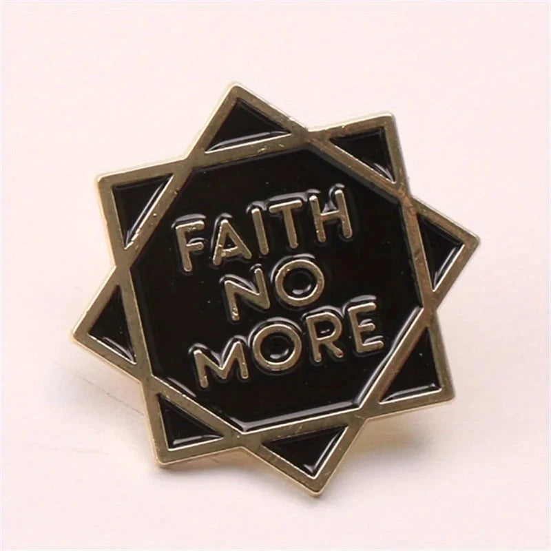 Faith No More Enamel Star Brooch - A Stylish Accessory for Every Fan by Creative Vault Marketplace