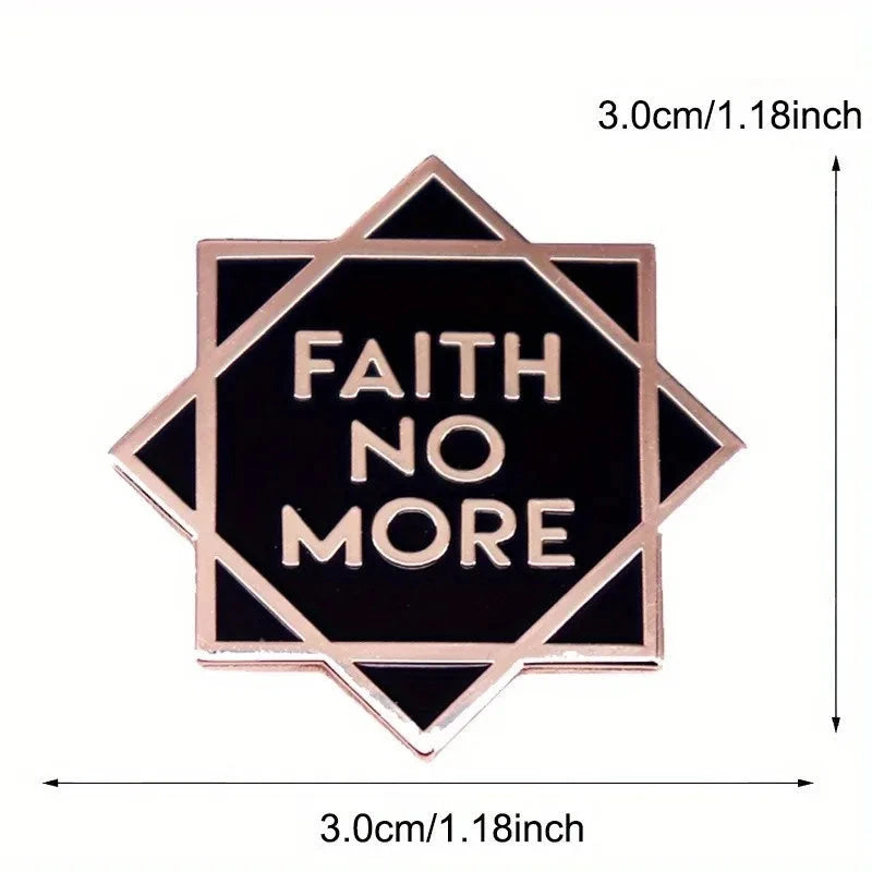 Faith No More Enamel Star Brooch - A Stylish Accessory for Every Fan by Creative Vault Marketplace