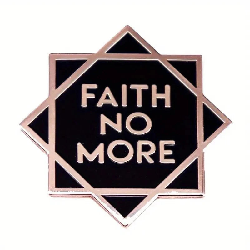 Faith No More Enamel Star Brooch - A Stylish Accessory for Every Fan by Creative Vault Marketplace