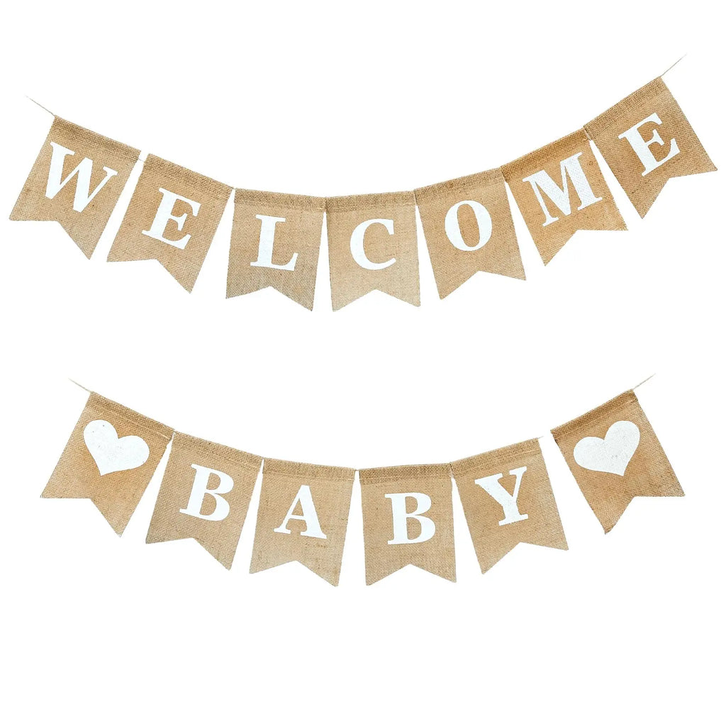 Welcome Baby Sign Banner Newborn Birth Sign For Girls Boys Baby Announcement Sign Decorations Banners by Creative Vault Marketplace