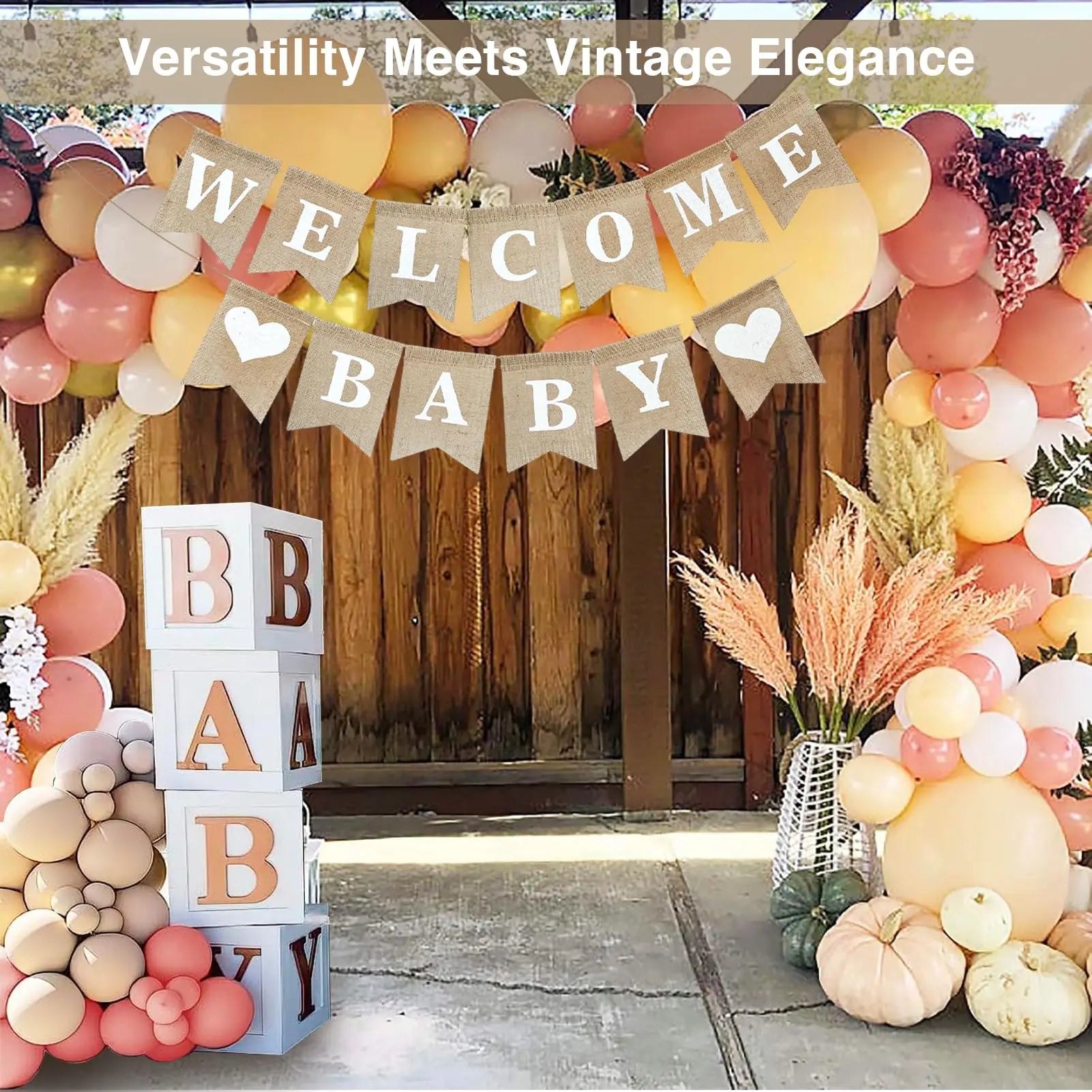 Welcome Baby Sign Banner Newborn Birth Sign For Girls Boys Baby Announcement Sign Decorations Banners by Creative Vault Marketplace