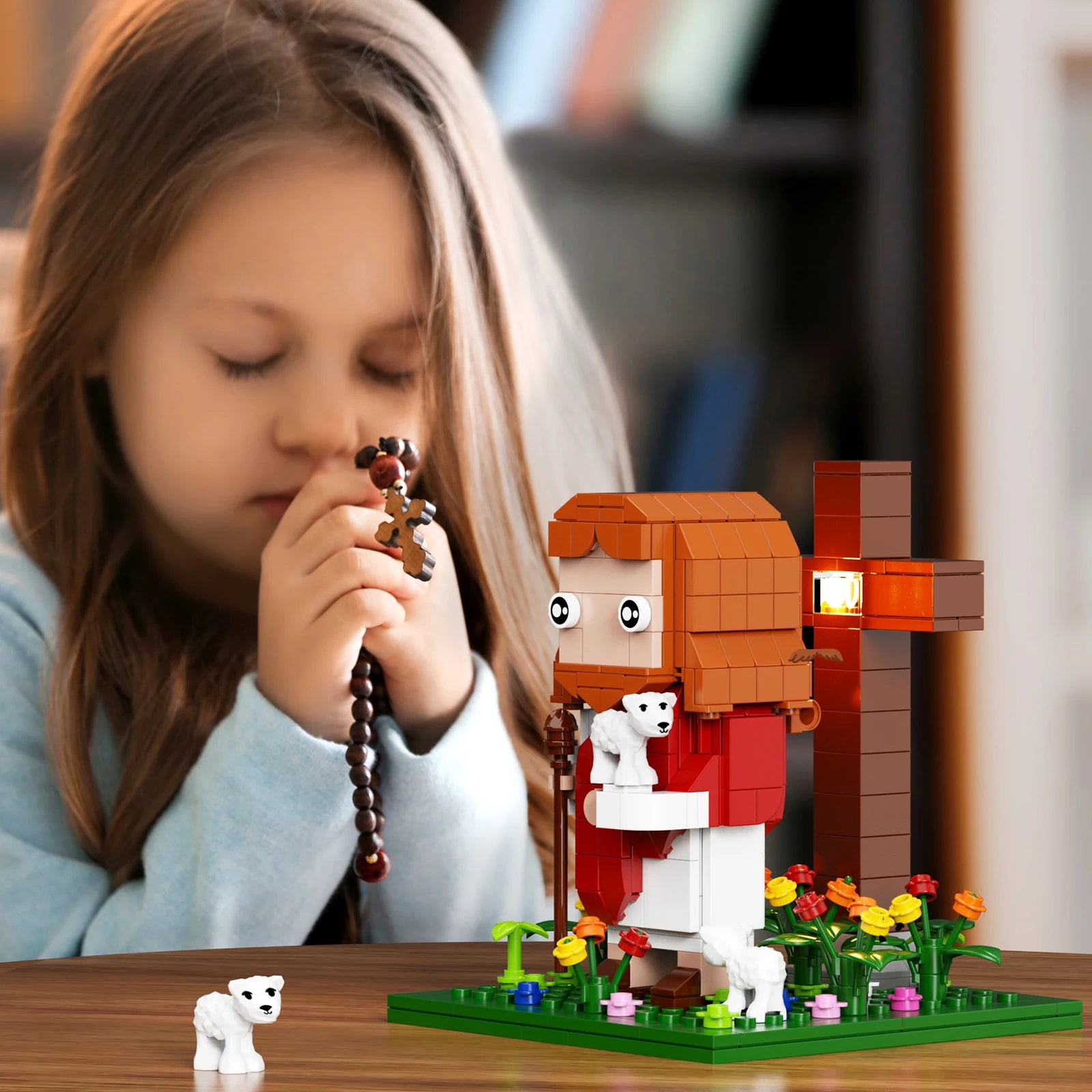 NEW Jesus Building Blocks Set Crucifixion Godfather Toys Ideas God's Faith Model (324 PCS） by Creative Vault Marketplace