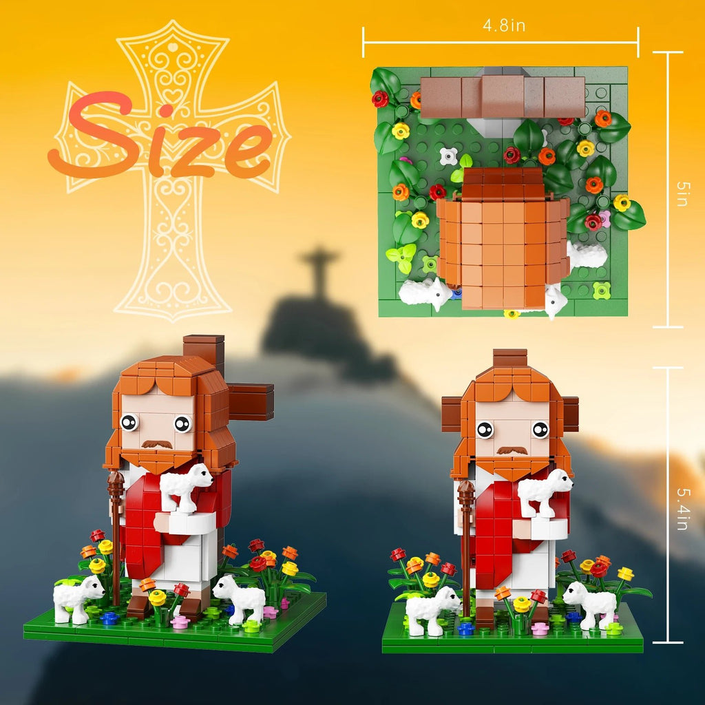 NEW Jesus Building Blocks Set Crucifixion Godfather Toys Ideas God's Faith Model (324 PCS） by Creative Vault Marketplace