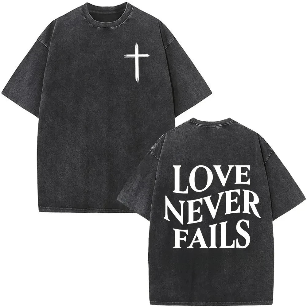 Faith Over Fear T-Shirt - Vintage Casual Tee for Men and Women by Creative Vault Marketplace