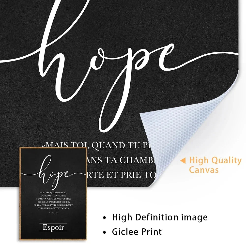 Inspire Your Home with Faith Hope Love Wall Art - Elegant Canvas Decor by Creative Vault Marketplace