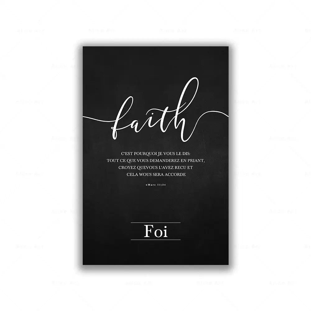 Inspire Your Home with Faith Hope Love Wall Art - Elegant Canvas Decor by Creative Vault Marketplace