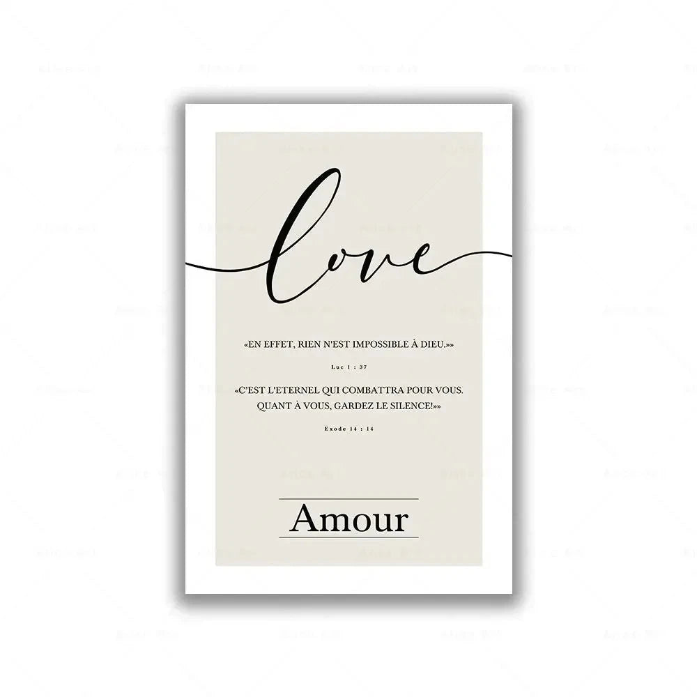 Inspire Your Home with Faith Hope Love Wall Art - Elegant Canvas Decor by Creative Vault Marketplace