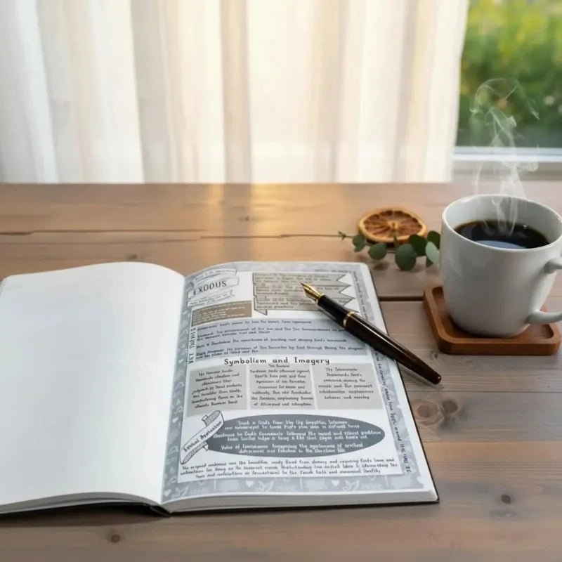 Bible Study Guide Notebook Christian Magazine Leather Cover Faith Prayer Magazine Religious Study Book Supplies by Creative Vault Marketplace