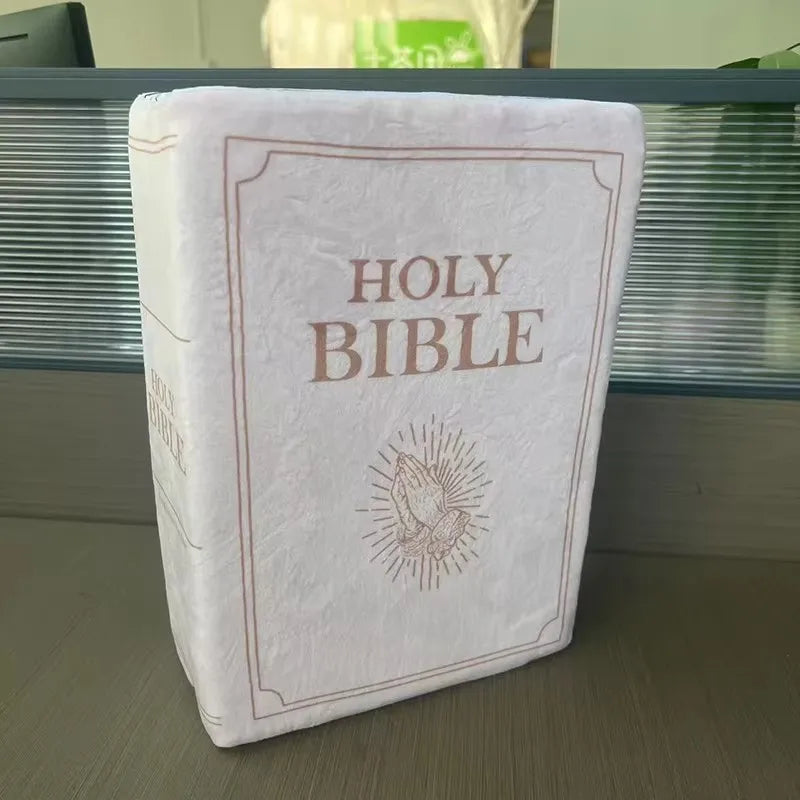 Bible Verse Pillow Faith Plush Pillow Christian Home Accent Bible Pillow Book Plush Throw Cushion Realistic Design Skin-friendly by Creative Vault Marketplace