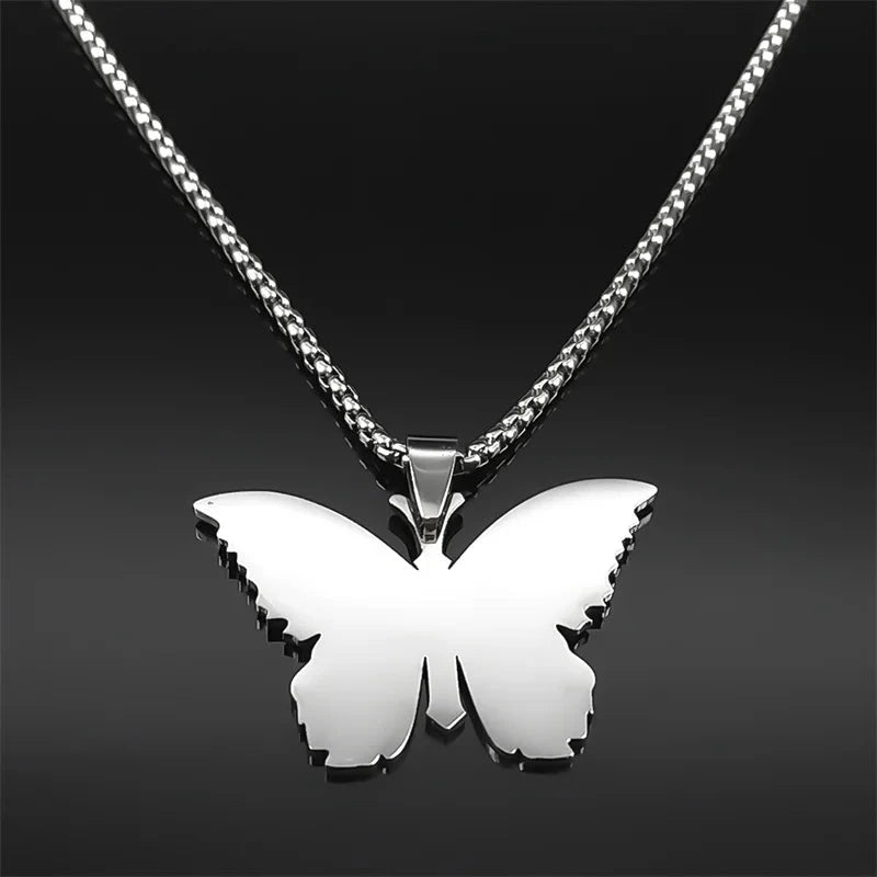 Butterfly Faith Cross Necklace - Embrace Your Beliefs with Style by Creative Vault Marketplace