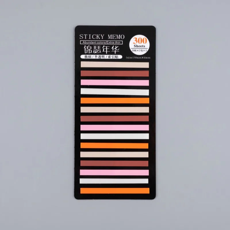 Journal GO 300sheets Index Tabs Self Adhesive Page Markers File Seperator Sticky Notes Classify Files Flags Planner Note Pads by Creative Vault Marketplace