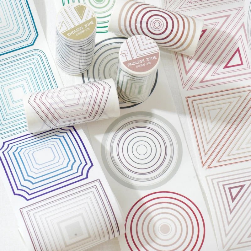 Journal GO 9x200cm Endless Frames Long Loop Die Cut TapeStickers Creative DIY Collage Junk Journa Materials Decor Scrapbooking by Creative Vault Marketplace