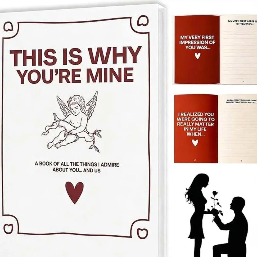 THIS IS WHY YOU'RE MINE Love Story Journal Hardcover Couples Edition Love Journal Book Romantic Anniversary Edition by Creative Vault Marketplace