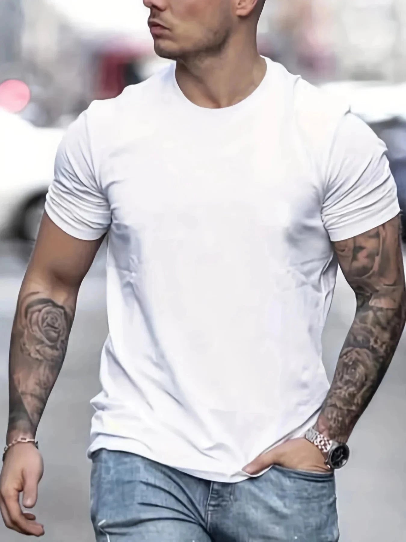 Elevate Your Style with Our Men's Casual Cotton T-shirt – Breathable Comfort and Faith-Inspired Design by Creative Vault Marketplace
