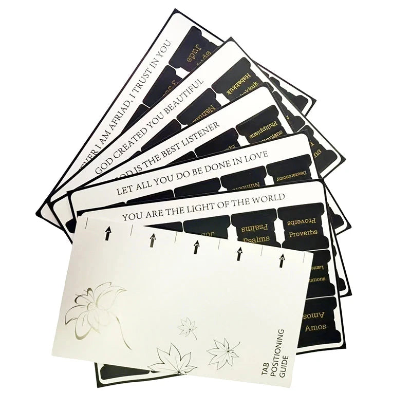 Colorful Bible Tabs - Transform Your Bible Study Experience with 75 Elegant, Laminated Tabs by Creative Vault Marketplace
