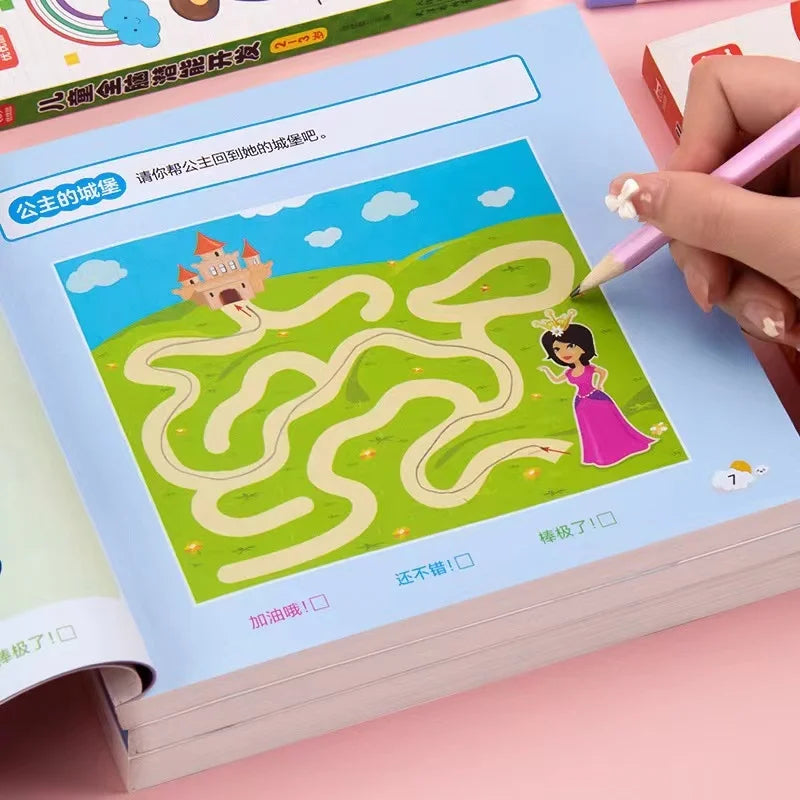 Children's Brain Development Concentration Training Early Education Book Kids 2-6 Years Old Study Book by Creative Vault Marketplace