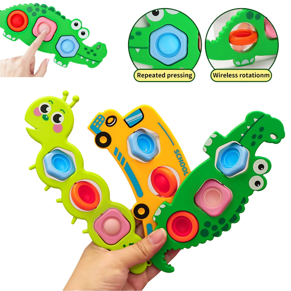 Finger Press Fidget Toys for Children Baby Sensory Finger Exercise Activity Motor Skills Educational Stress Relief Kids Toy Gift by Creative Vault Marketplace