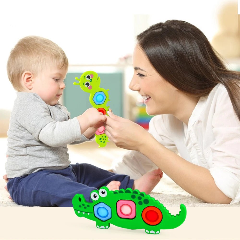 Finger Press Fidget Toys for Children Baby Sensory Finger Exercise Activity Motor Skills Educational Stress Relief Kids Toy Gift by Creative Vault Marketplace