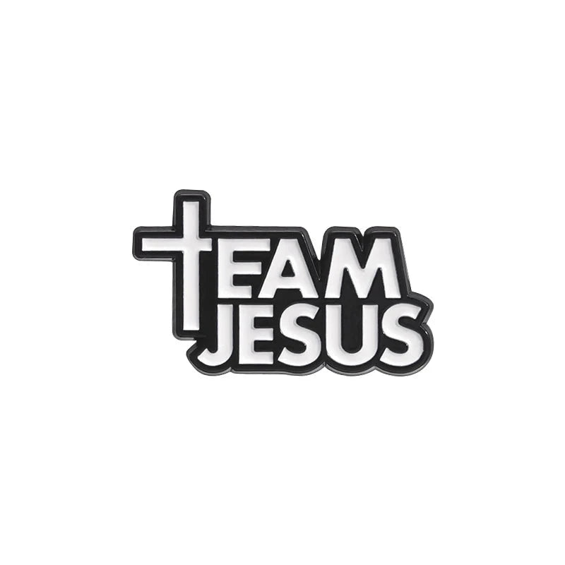 Embrace Your Faith with the Team Jesus Enamel Pin | Inspirational Christian Jewelry by Creative Vault Marketplace