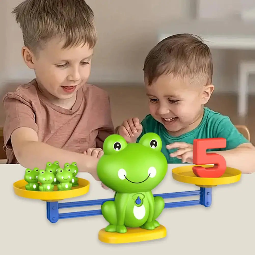Children's digital frog balance toy early education puzzle addition and subtraction enlightenment balance mathematics teaching t by Creative Vault Marketplace