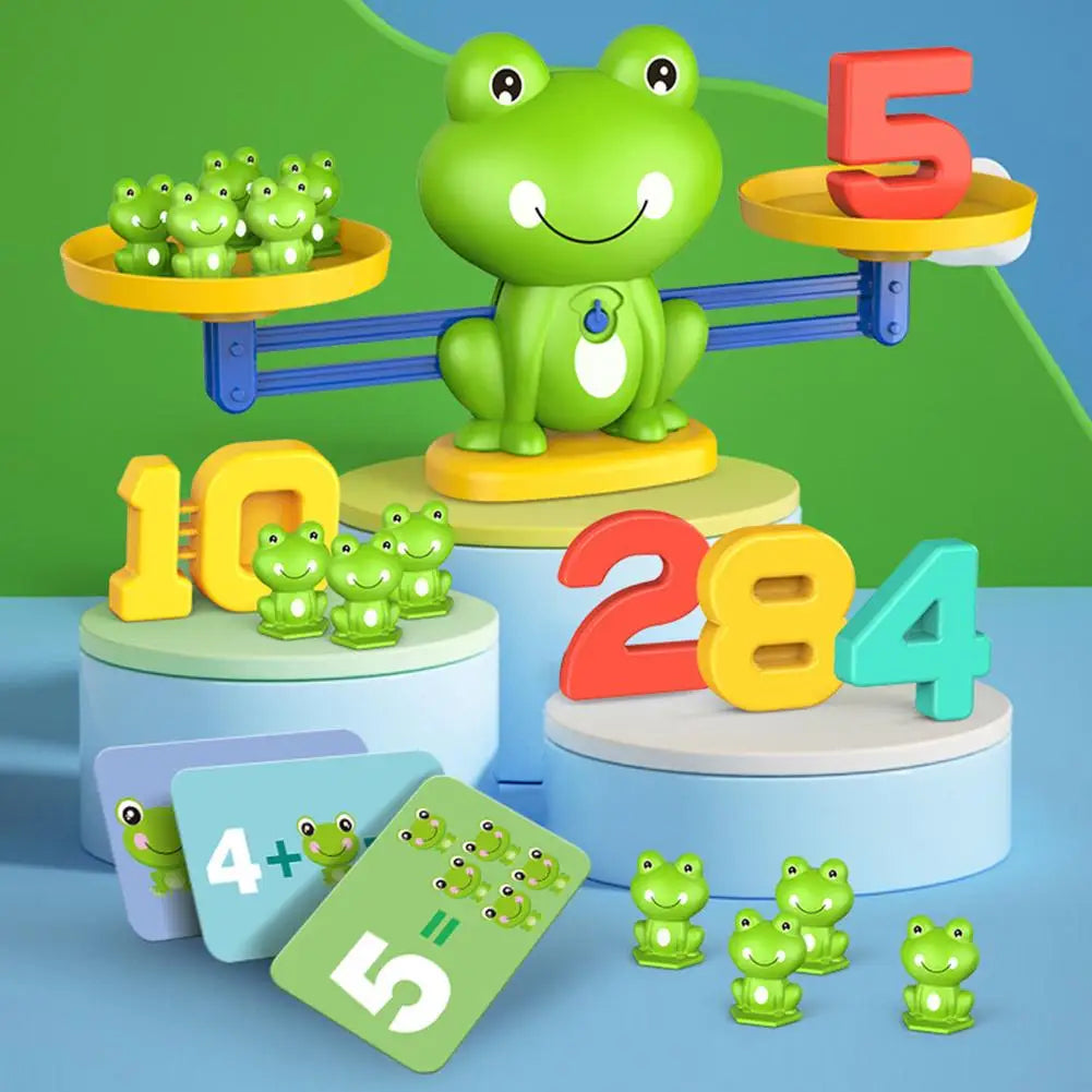 Children's digital frog balance toy early education puzzle addition and subtraction enlightenment balance mathematics teaching t by Creative Vault Marketplace