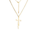 Unift Christian Faith Heart Necklace for Women Stainless Steel Vintage Religious God Bless Prayer Wedding Jewelry Gift Wholesale by Creative Vault Marketplace
