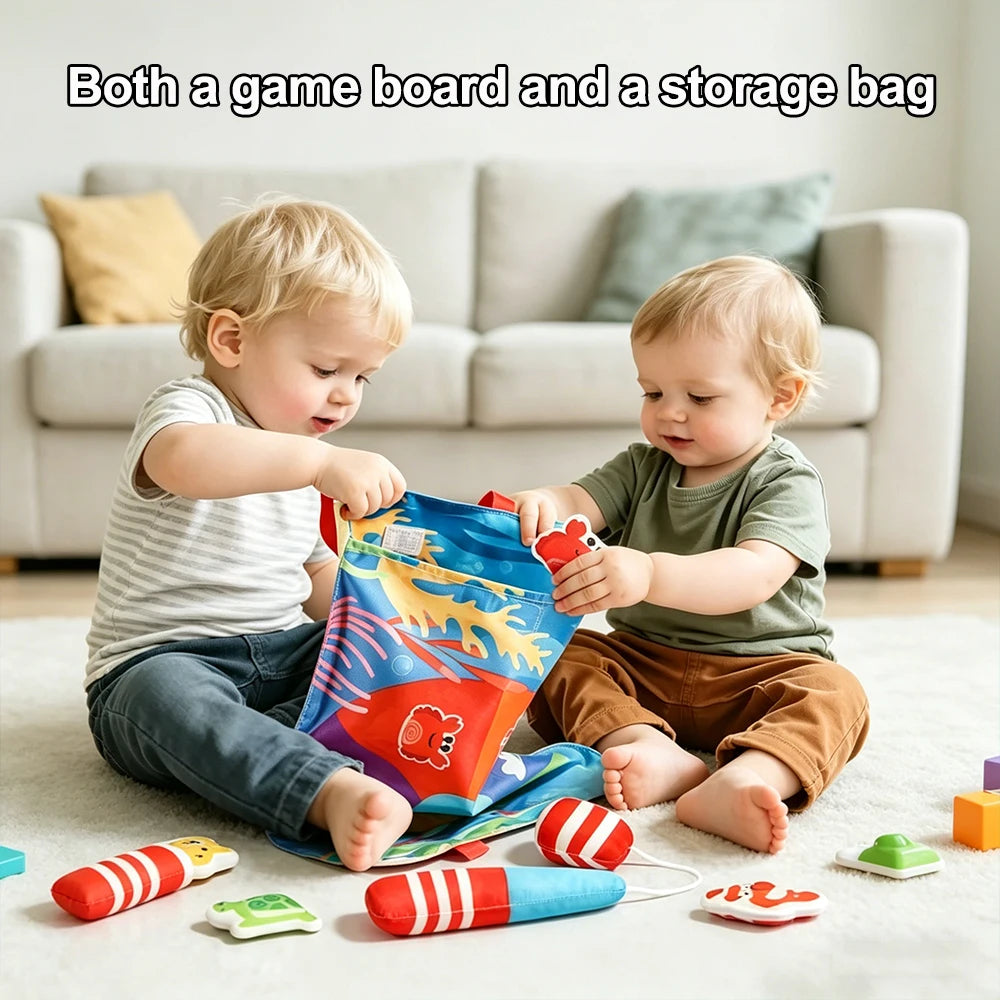 Children's fishing toys Montessori fabric craft fishing games baby education early education toys children's birthday gifts by Creative Vault Marketplace