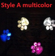 Creative Vault Marketplace solar-powered bear paw garden lights in multicolor glowing style