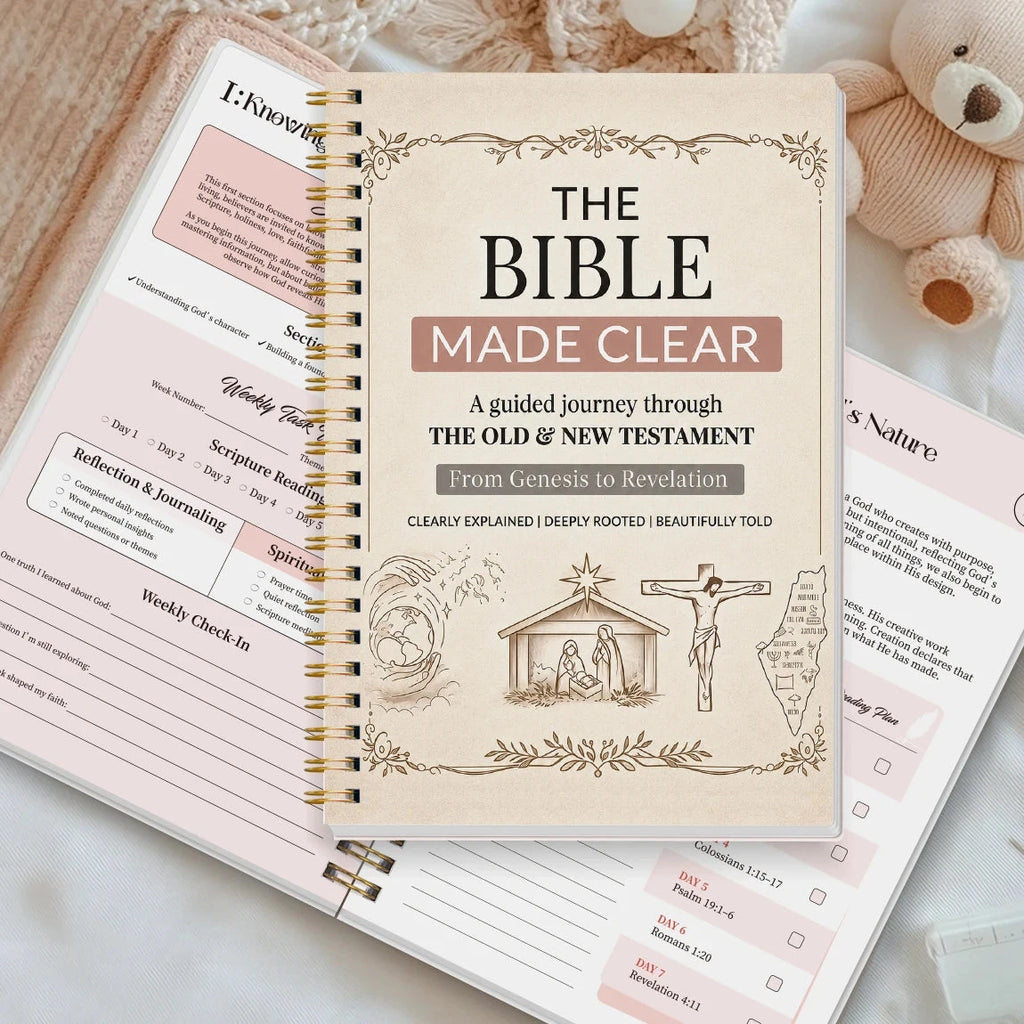 Transform Your Faith Journey with Our 8-Week Bible Study Planner Journal by Creative Vault Marketplace