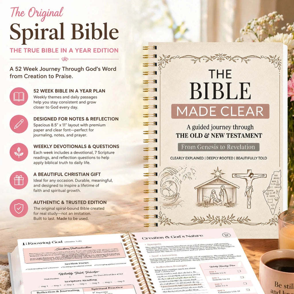 Transform Your Faith Journey with Our 8-Week Bible Study Planner Journal by Creative Vault Marketplace