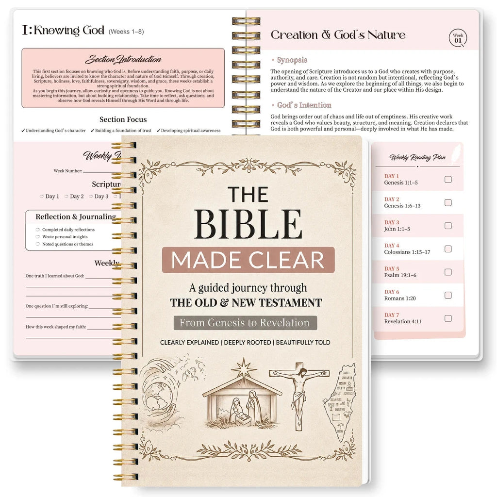 Transform Your Faith Journey with Our 8-Week Bible Study Planner Journal by Creative Vault Marketplace